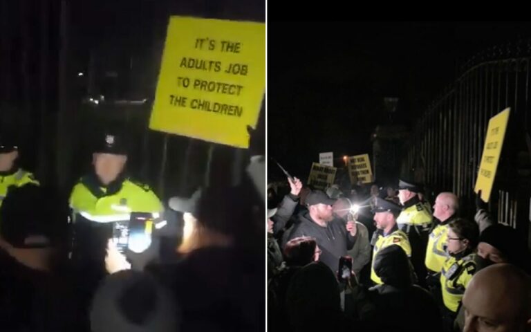 Kildare Ireland protests migrant rape