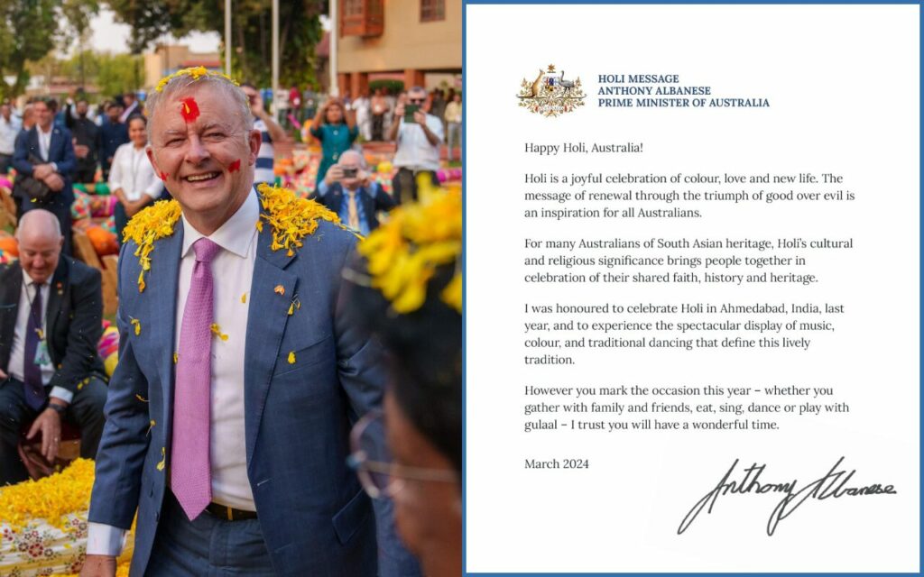 Anthony Albanese Holi