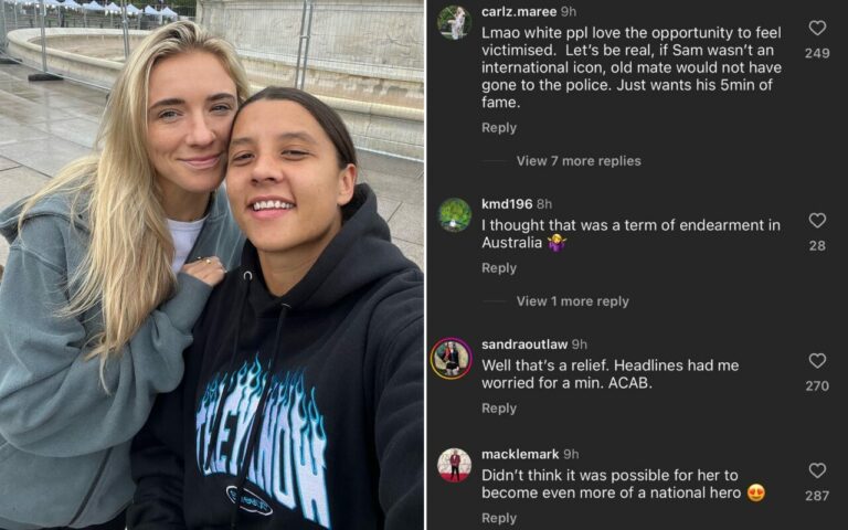 Sam Kerr shows that Whites exist