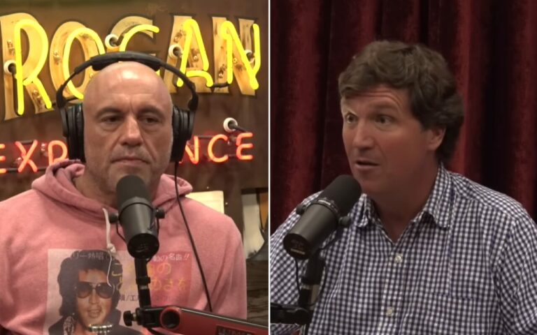 Joe Rogan Tucker Carlson intelligence agency blackmail