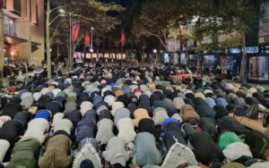 Martin Place Sydney Muslim prayer takeover