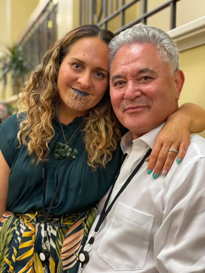 Kiri Tamihere-Waititi and father John Tamihere