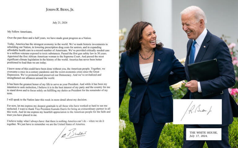 Joe Biden's Withdrawal Letter Has 'fake' Signature